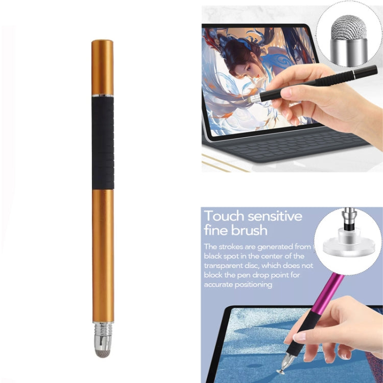 AT-31 Conductive Cloth Head + Precision Sucker Capacitive Pen Head 2-in-1 Handwriting Stylus with 2 Pen Head
