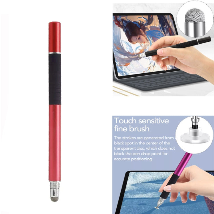 AT-31 Conductive Cloth Head + Precision Sucker Capacitive Pen Head 2-in-1 Handwriting Stylus with 2 Pen Head