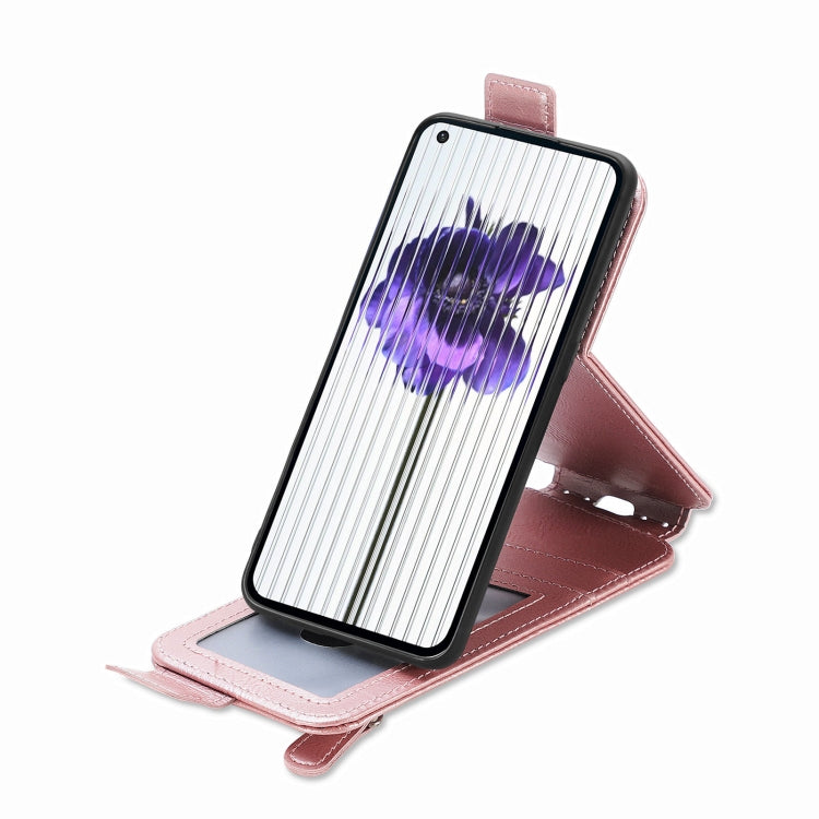 For Nothing Phone 1 Zipper Wallet Vertical Flip Leather Phone Case