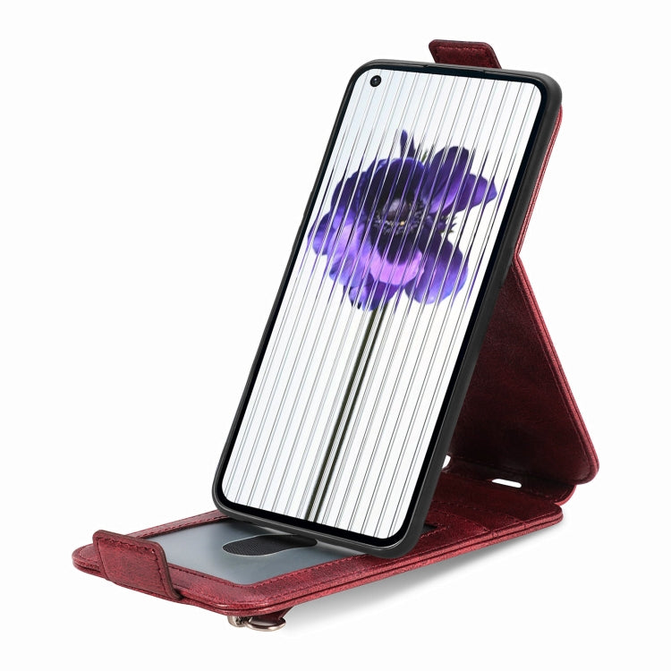 For Nothing Phone 1 Zipper Wallet Vertical Flip Leather Phone Case