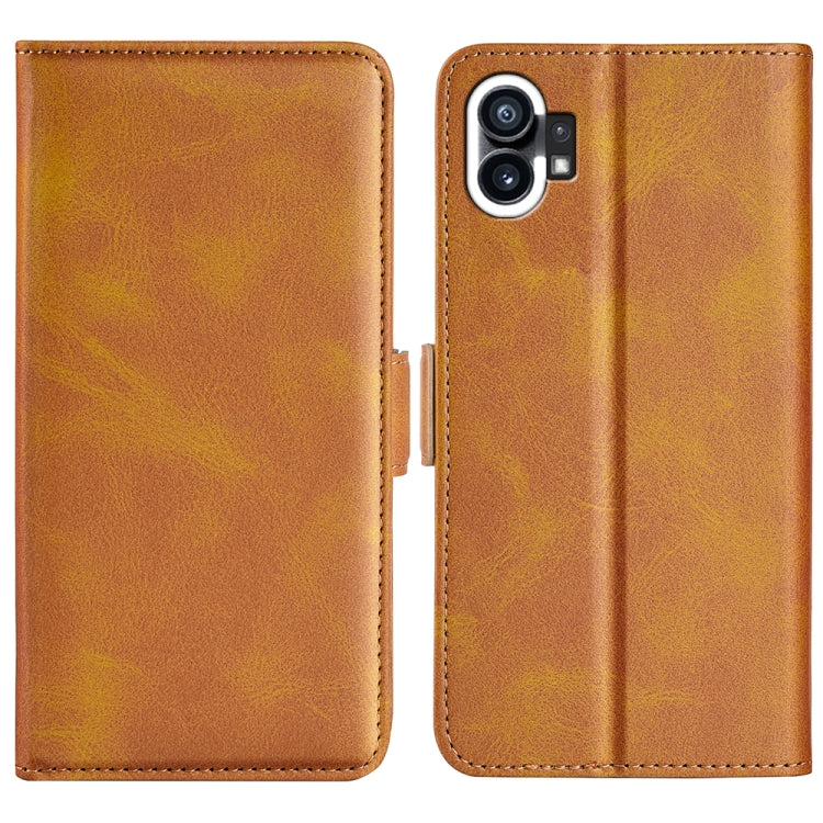 For Nothine Phone 1 Dual-side Magnetic Buckle Leather Phone Case