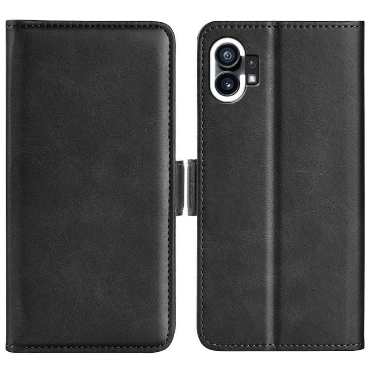 For Nothine Phone 1 Dual-side Magnetic Buckle Leather Phone Case