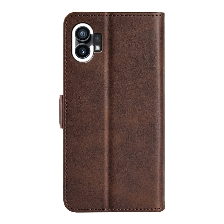 For Nothine Phone 1 Dual-side Magnetic Buckle Leather Phone Case