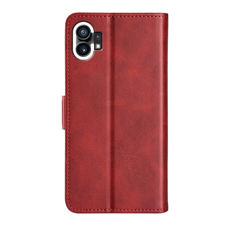 For Nothine Phone 1 Dual-side Magnetic Buckle Leather Phone Case