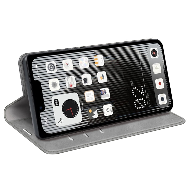 For Nothine Phone 1 Retro-skin Magnetic Suction Leather Phone Case