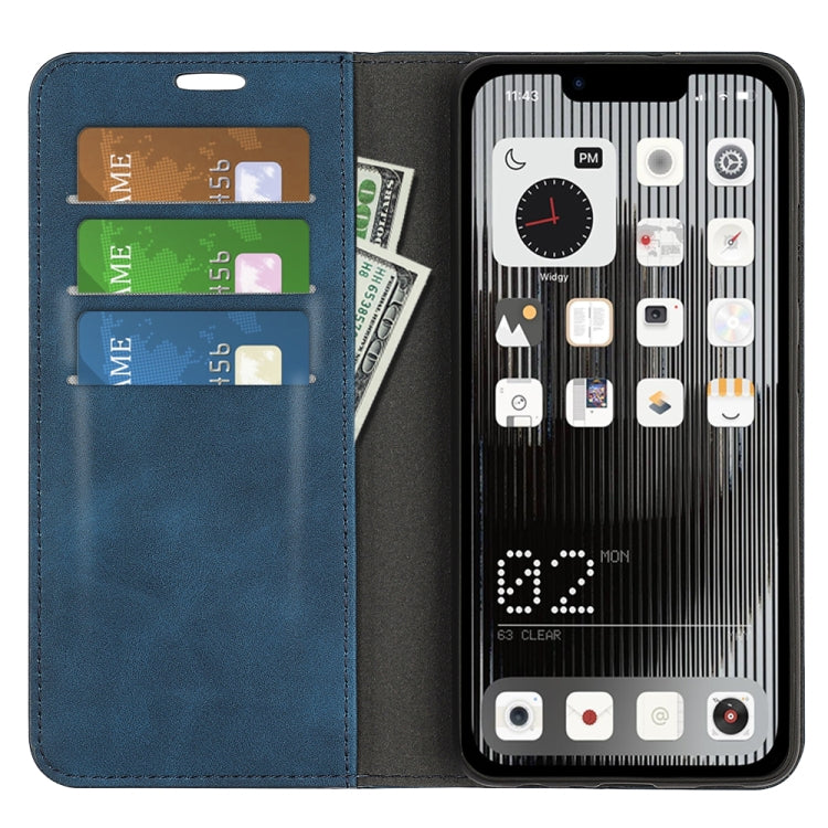 For Nothine Phone 1 Retro-skin Magnetic Suction Leather Phone Case