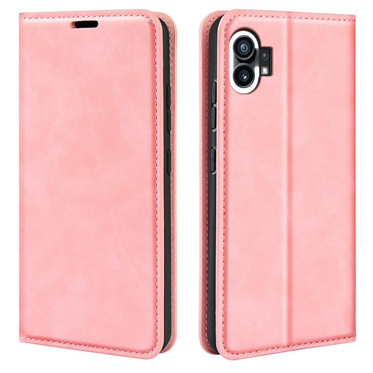 For Nothine Phone 1 Retro-skin Magnetic Suction Leather Phone Case
