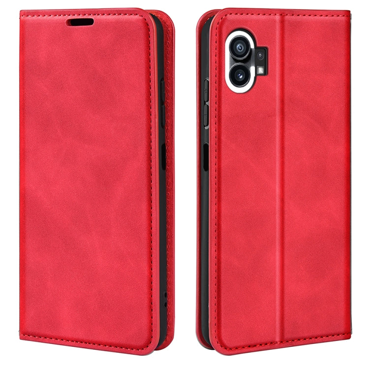 For Nothine Phone 1 Retro-skin Magnetic Suction Leather Phone Case