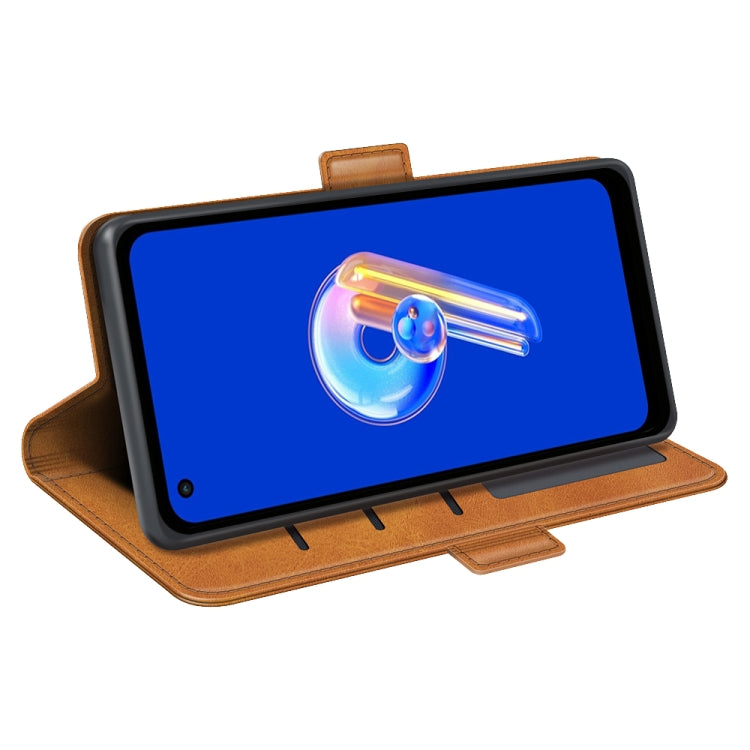 For Asus Zenfone 9 Dual-side Magnetic Buckle Horizontal Flip Leather Phone Case