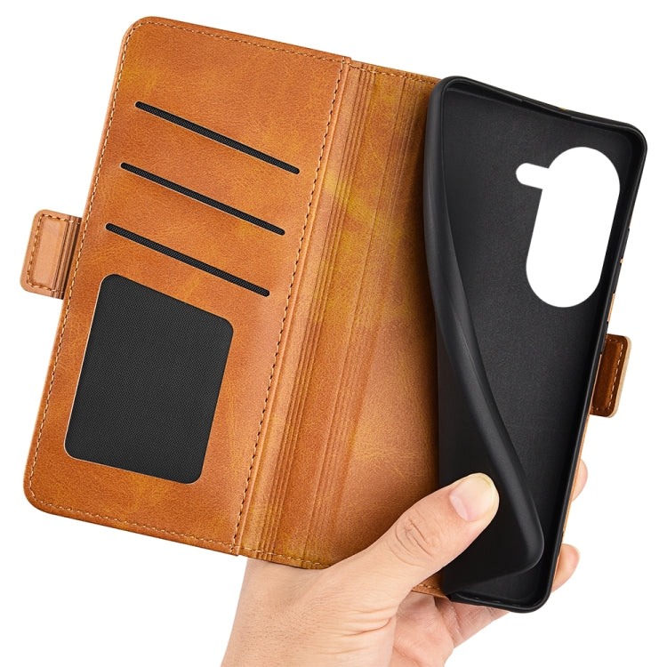 For Asus Zenfone 9 Dual-side Magnetic Buckle Horizontal Flip Leather Phone Case