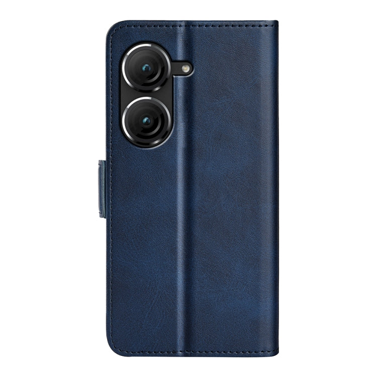 For Asus Zenfone 9 Dual-side Magnetic Buckle Horizontal Flip Leather Phone Case