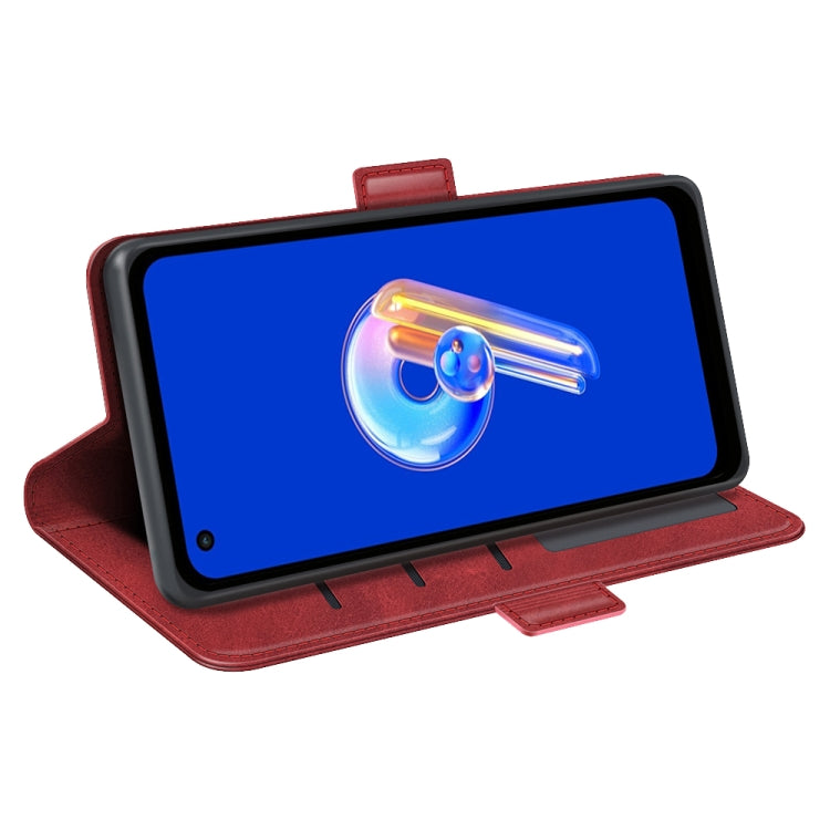 For Asus Zenfone 9 Dual-side Magnetic Buckle Horizontal Flip Leather Phone Case