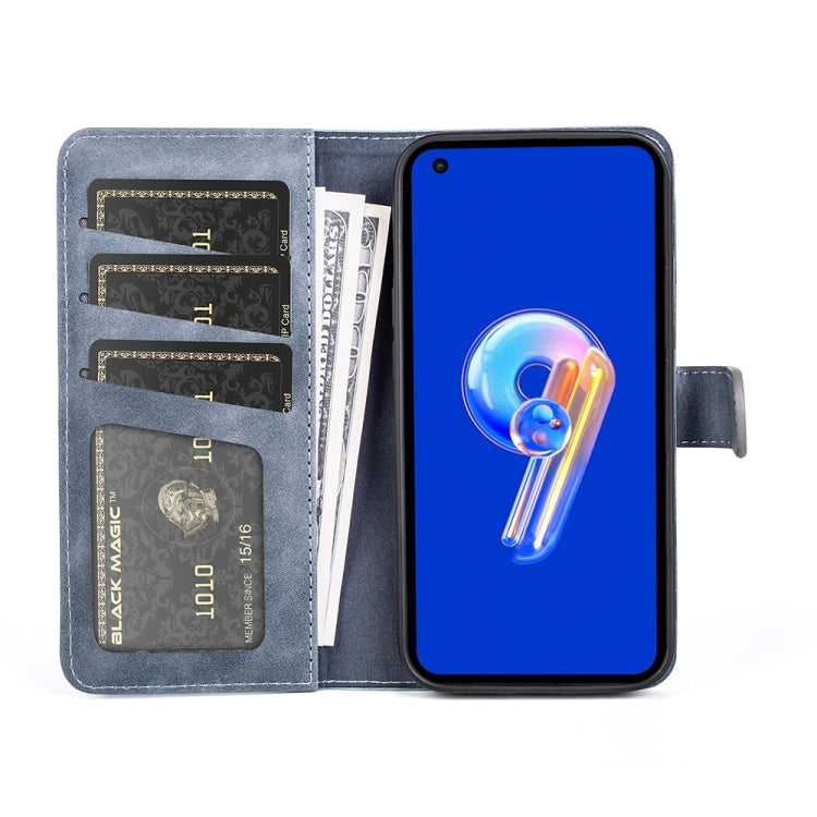 For Asus Zenfone 9 Stitching Horizontal Flip Leather Phone Case