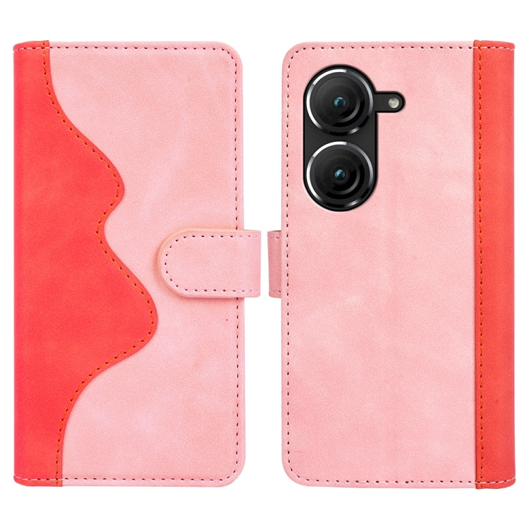 For Asus Zenfone 9 Stitching Horizontal Flip Leather Phone Case