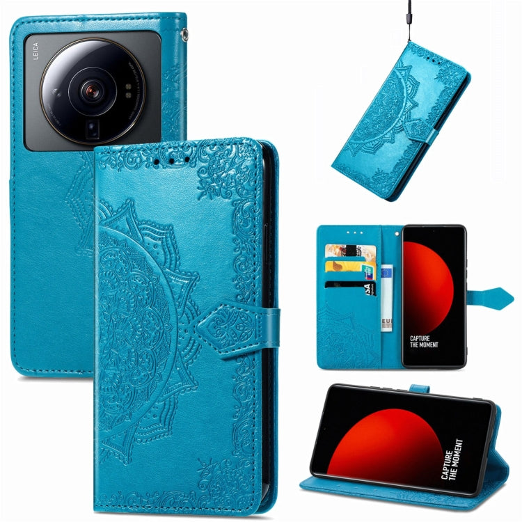 For Xiaomi 12S Ultra Mandala Flower Embossed Leather Phone Case
