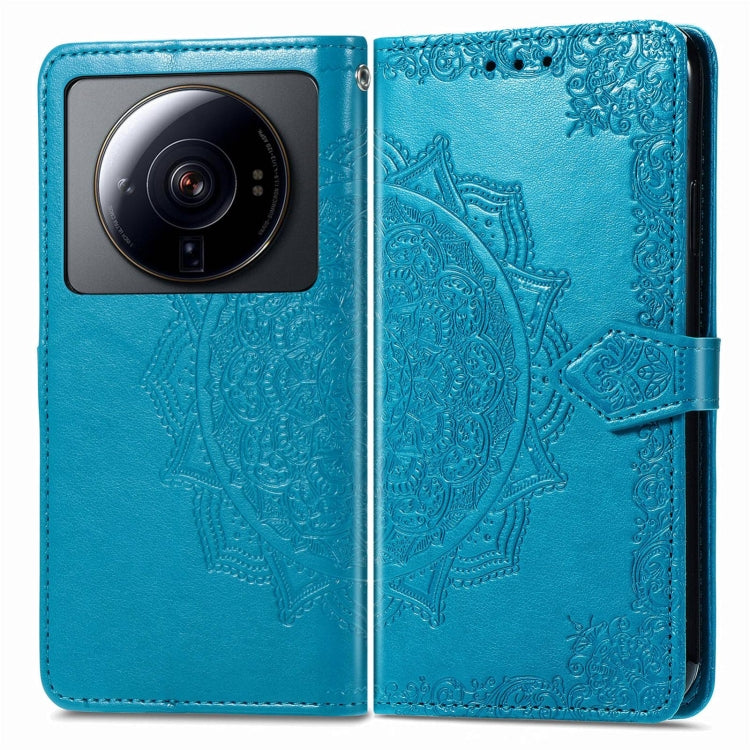 For Xiaomi 12S Ultra Mandala Flower Embossed Leather Phone Case