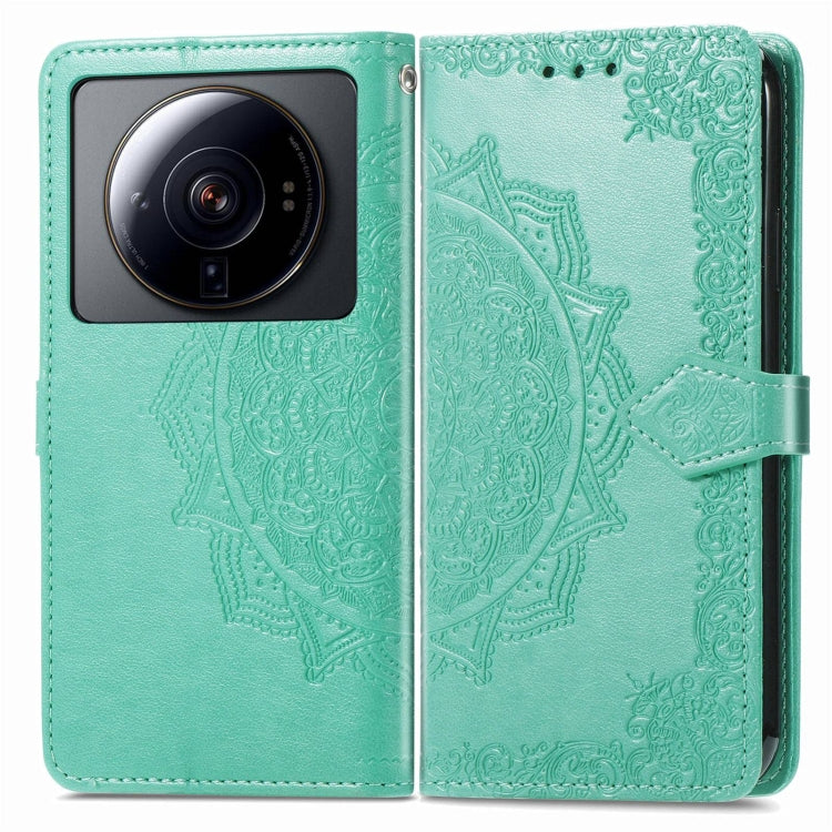 For Xiaomi 12S Ultra Mandala Flower Embossed Leather Phone Case