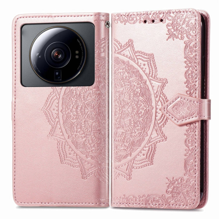 For Xiaomi 12S Ultra Mandala Flower Embossed Leather Phone Case