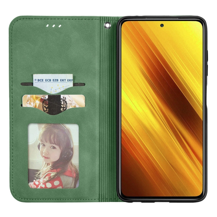 For Xiaomi Poco X3 NFC Retro Skin Feel Magnetic Leather Phone Case