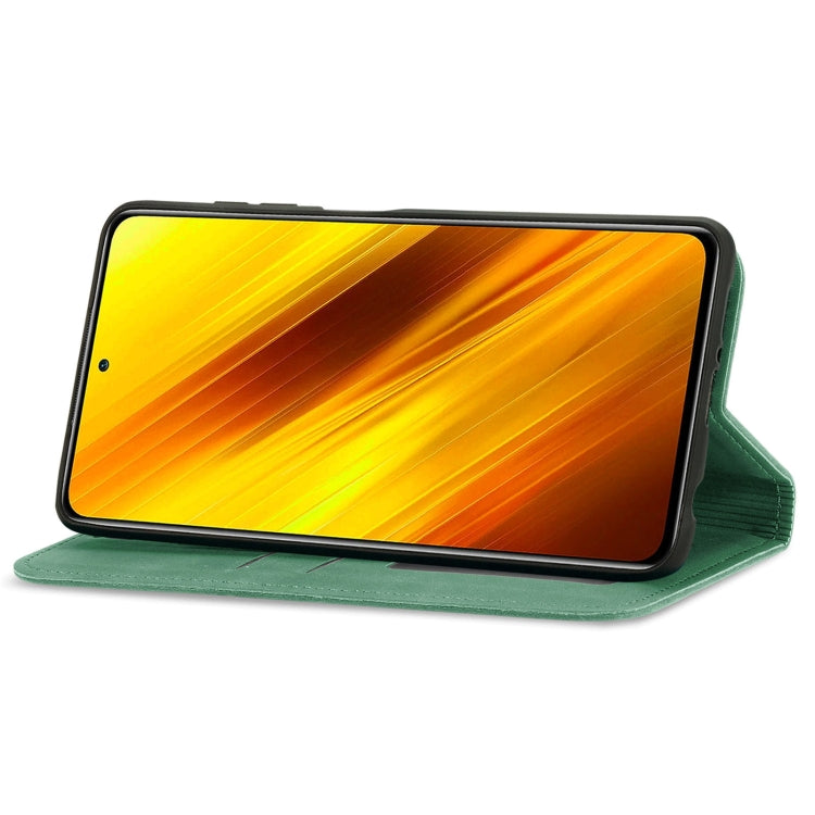 For Xiaomi Poco X3 NFC Retro Skin Feel Magnetic Leather Phone Case