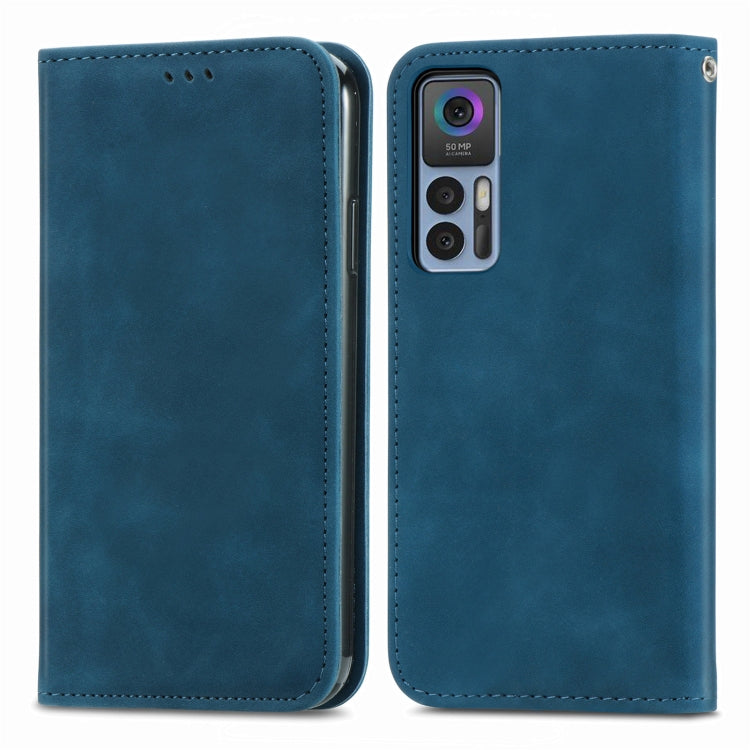 For TCL 30 5G / 30+ 5G Retro Skin Feel Magnetic Leather Phone Case