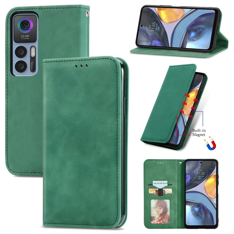 For TCL 30 5G / 30+ 5G Retro Skin Feel Magnetic Leather Phone Case