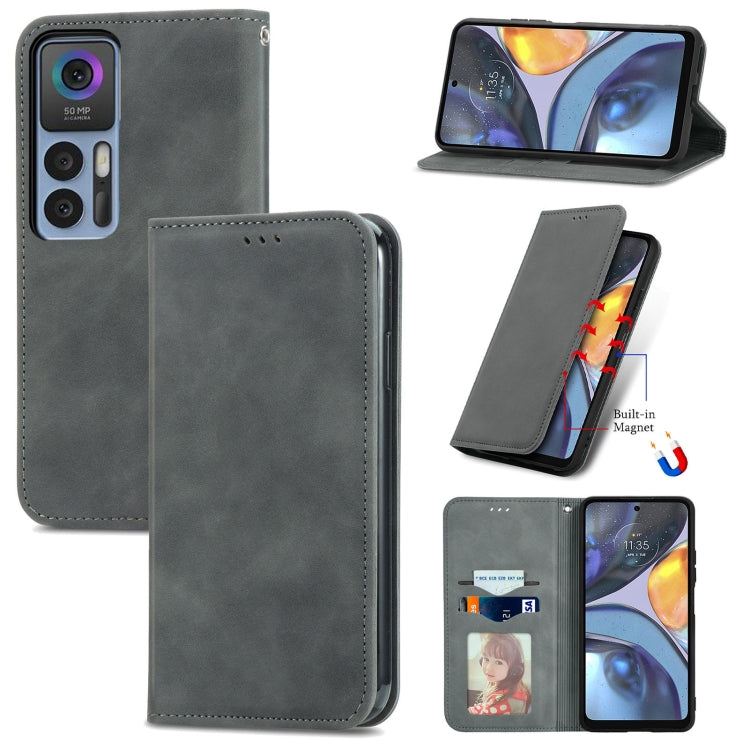For TCL 30 5G / 30+ 5G Retro Skin Feel Magnetic Leather Phone Case