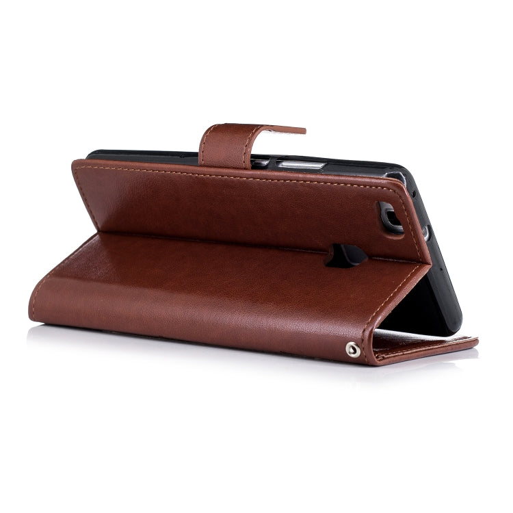 Plum Blossom Pattern Diamond Encrusted Leather Case for Huawei P9 Lite ,with Holder & Card Slots