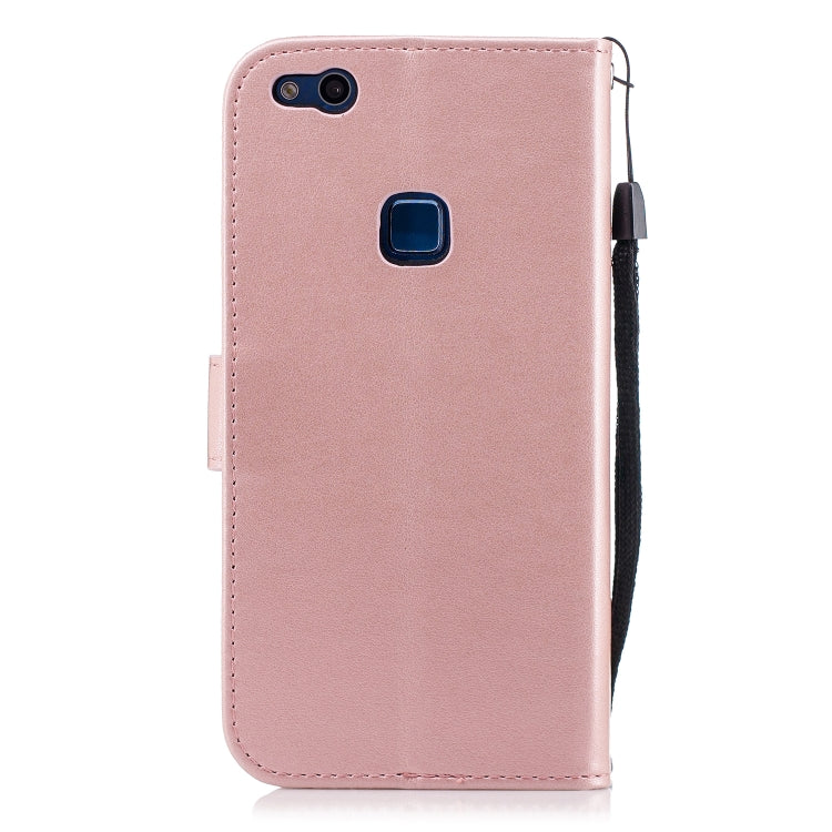 Plum Blossom Pattern Diamond Encrusted Leather Case for Huawei P10 Lite ,with Holder & Card Slots