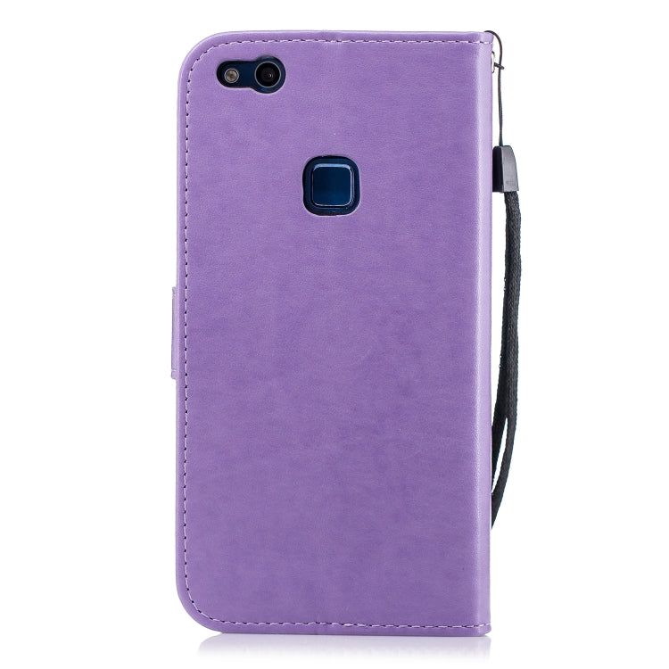 Plum Blossom Pattern Diamond Encrusted Leather Case for Huawei P10 Lite ,with Holder & Card Slots