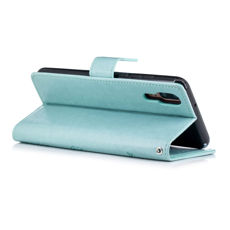 Plum Blossom Pattern Diamond Encrusted Leather Case for Huawei P20 ,with Holder & Card Slots