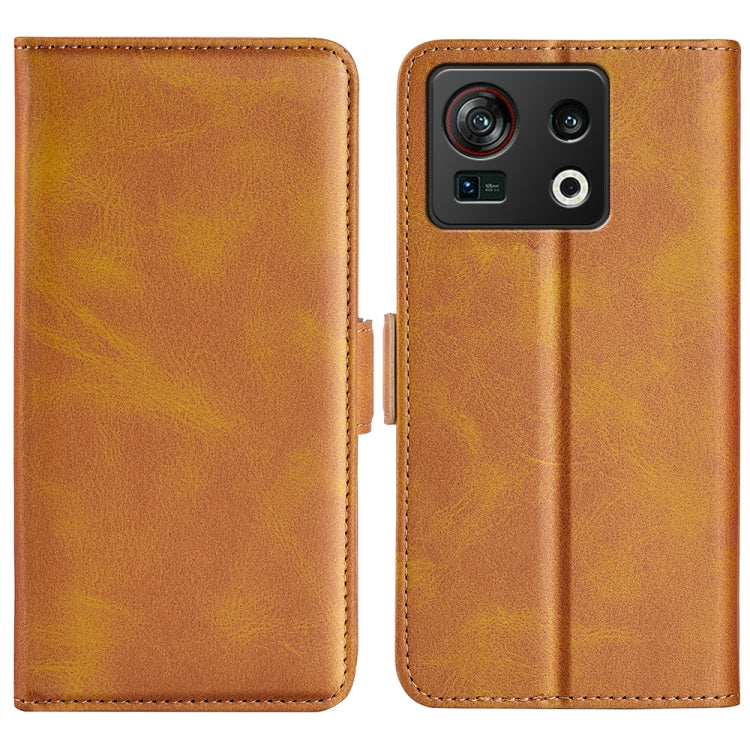 For ZTE nubia Z40S Pro Dual-side Magnetic Buckle Horizontal Flip Leather Phone Case