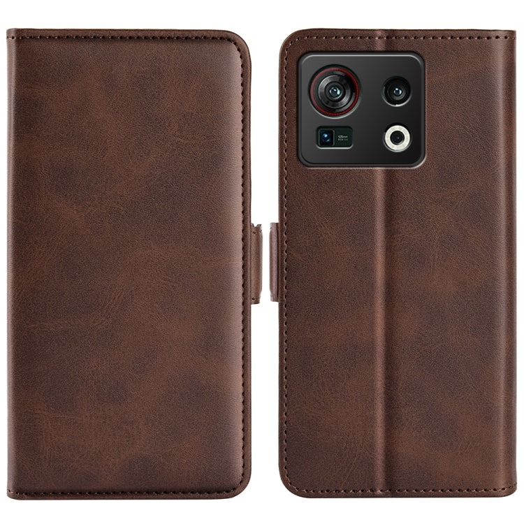 For ZTE nubia Z40S Pro Dual-side Magnetic Buckle Horizontal Flip Leather Phone Case