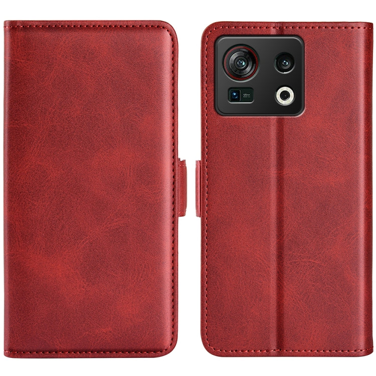 For ZTE nubia Z40S Pro Dual-side Magnetic Buckle Horizontal Flip Leather Phone Case