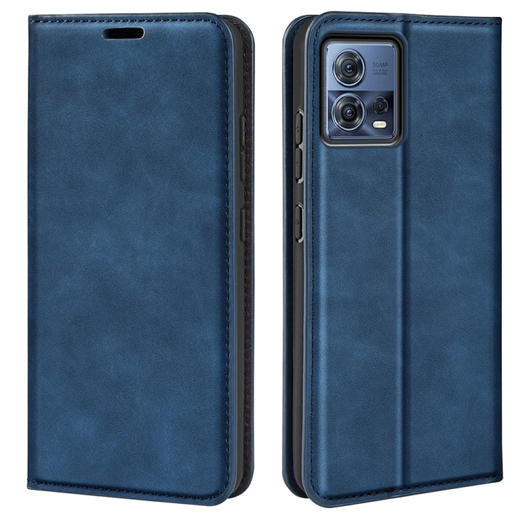For Motorola Moto S30 Pro Retro-skin Magnetic Suction Leather Phone Case