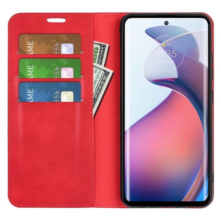 For Motorola Moto S30 Pro Retro-skin Magnetic Suction Leather Phone Case