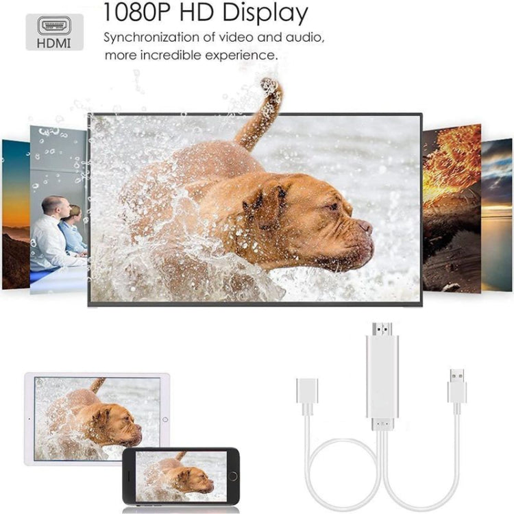 Aluminum alloy HDMI Cables Adapter Supports Phone and Android Phones to TV/Projector/Monitor