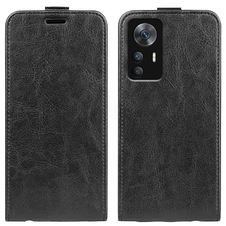For Xiaomi 12T / 12T Pro / Redmi K50 Ultra R64 Texture Vertical Flip Leather Phone Case
