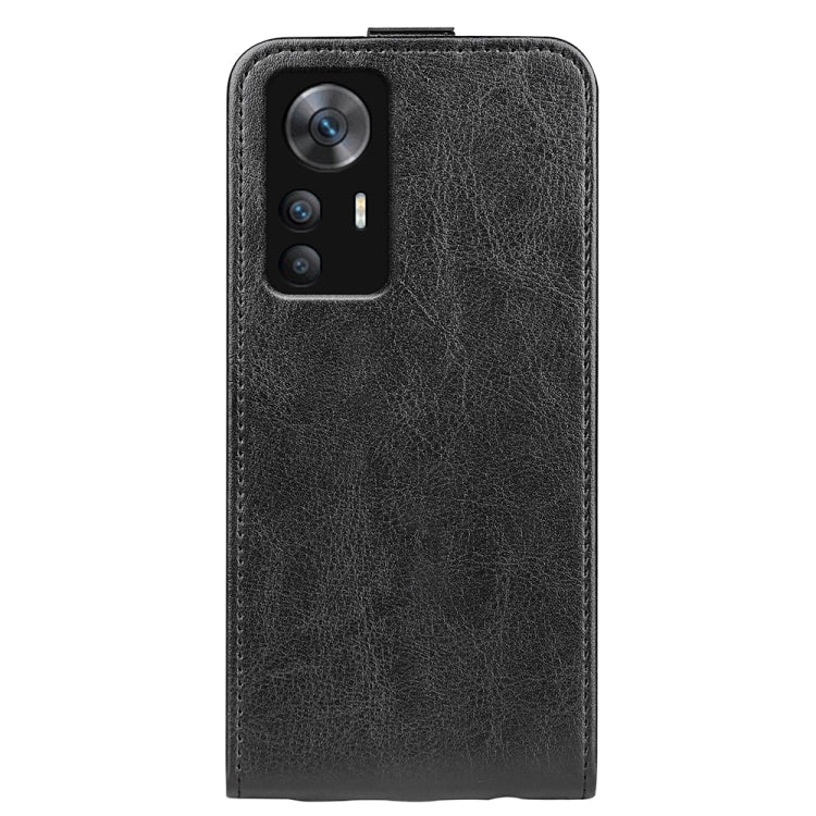 For Xiaomi 12T / 12T Pro / Redmi K50 Ultra R64 Texture Vertical Flip Leather Phone Case