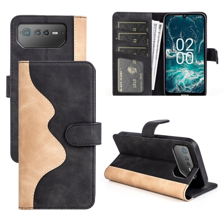 For Asus ROG Phone 6 Stitching Horizontal Flip Leather Phone Case