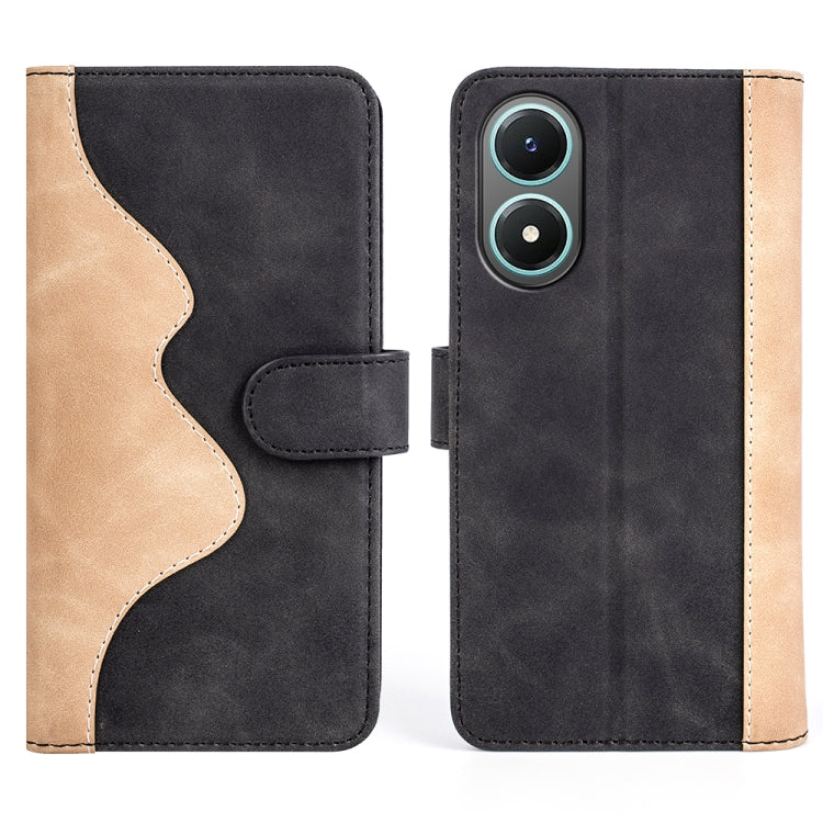 For vivo Y02s Stitching Horizontal Flip Leather Phone Case