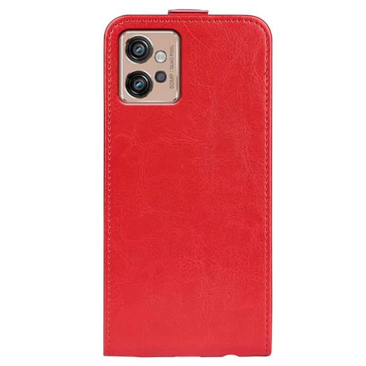 For Motorola Moto G32 R64 Texture Vertical Flip Leather Phone Case