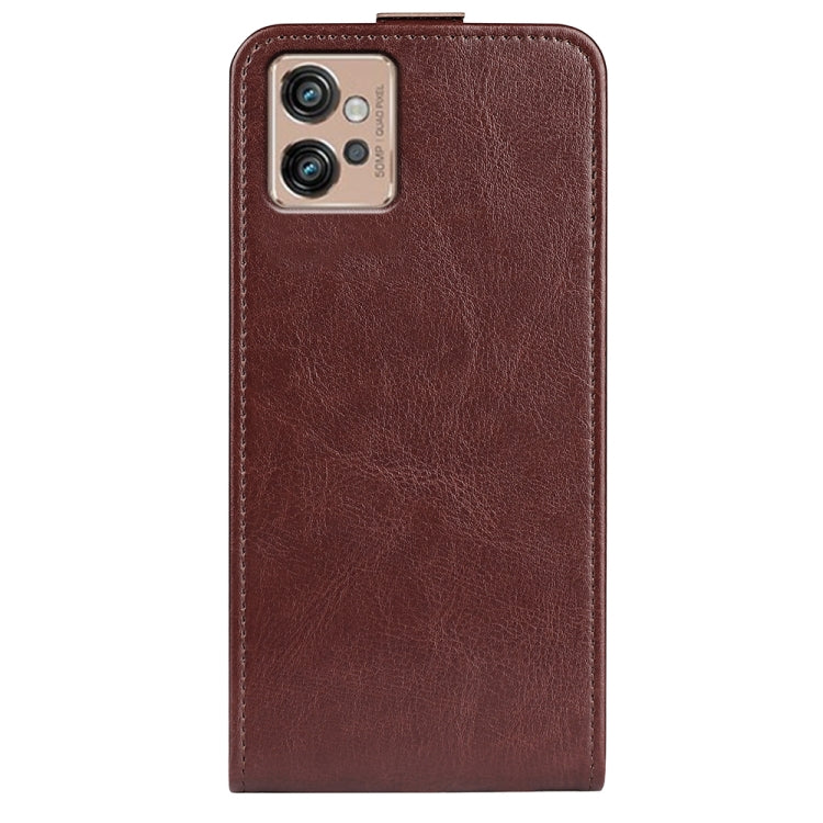 For Motorola Moto G32 R64 Texture Vertical Flip Leather Phone Case