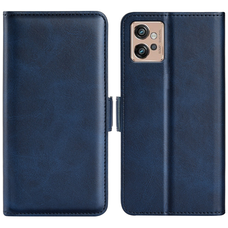 For Motorola Moto G32 Dual-side Magnetic Buckle Leather Phone Case