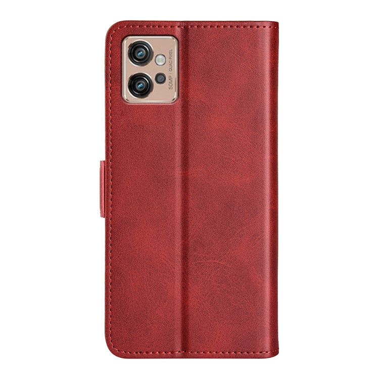For Motorola Moto G32 Dual-side Magnetic Buckle Leather Phone Case