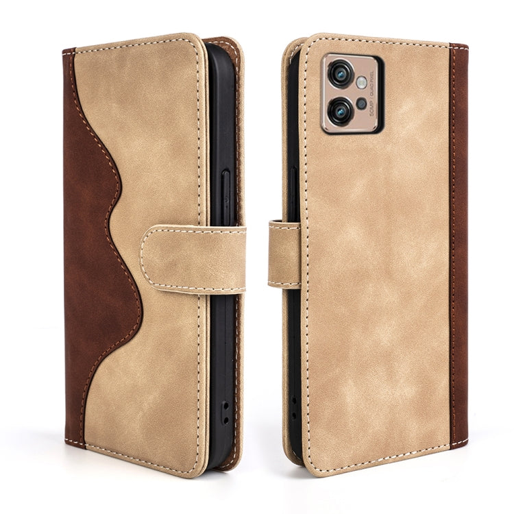 For Motorola Moto G32 Stitching Horizontal Flip Leather Phone Case