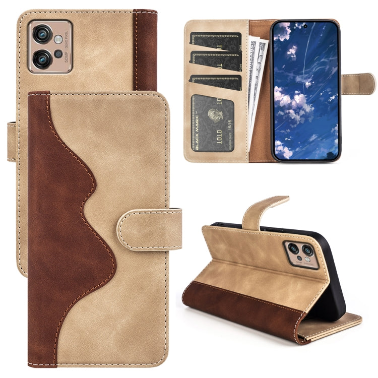 For Motorola Moto G32 Stitching Horizontal Flip Leather Phone Case