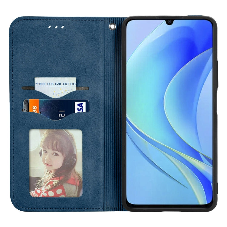 For Huawei Enjoy 50 Retro Skin Feel Magnetic Leather Phone Case