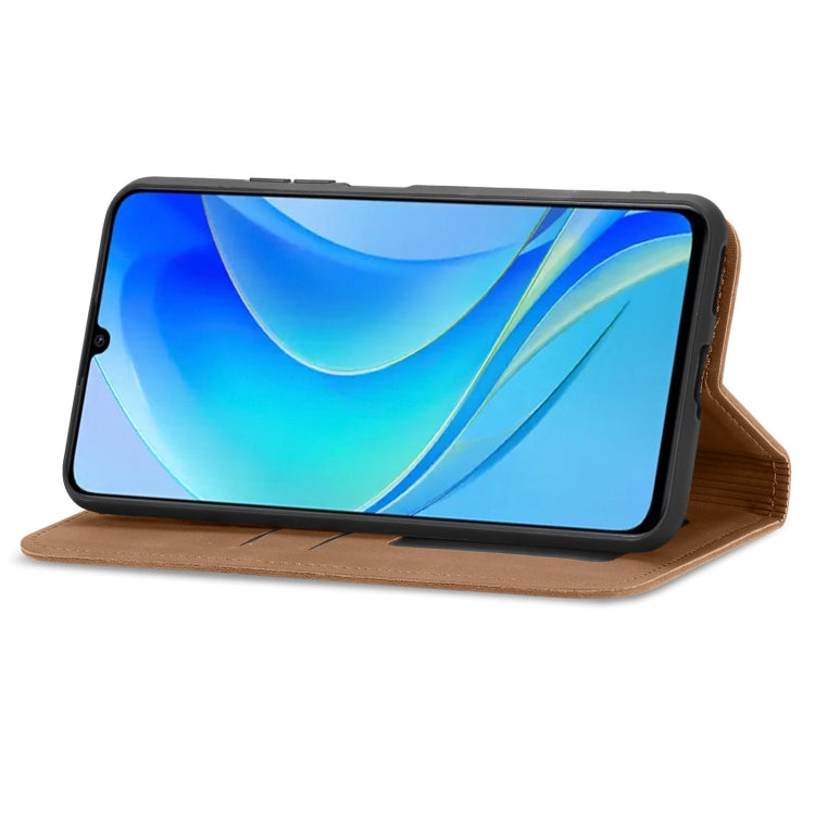 For Huawei Enjoy 50 Retro Skin Feel Magnetic Leather Phone Case