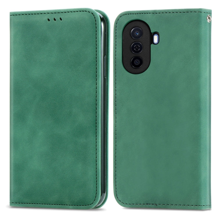 For Huawei Enjoy 50 Retro Skin Feel Magnetic Leather Phone Case